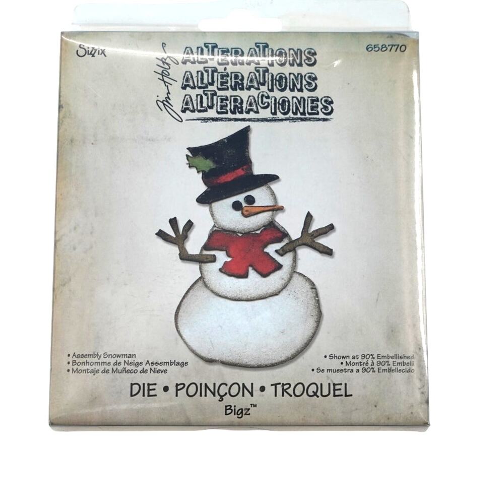 Sizzix Jim Holtz Alterations Assembly Snowman 658770